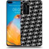 Picasee silikónový čierny obal pre Huawei P40 - Separ - White On Black 2