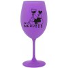 NERUŠŠŠ - fialová sklenice na víno 350 ml