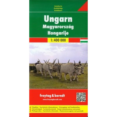 Węgry mapa drogowa 1:400 000