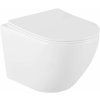 Závesná WC misa MEXEN LENA II + Slim sedadlo biela