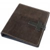 Diář univerzální kožený D33 Hnědý tmavý