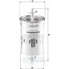 MANN-FILTER Palivový filter WK830/7