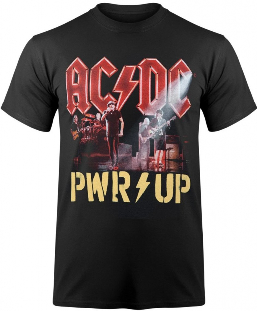 F.B.I. metal tričko AC-DC Power Up čierne