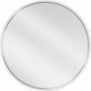 Mexen Loft, okrúhle kúpeľňové zrkadlo 70 cm, farba rámu brúsená oceľ, 9850-070-070-000-10