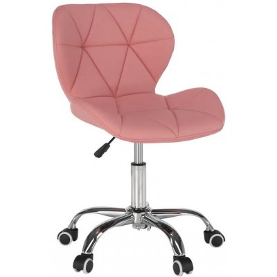 Kondela ARGUS NEW RU 0000299512 - Kancelárska stolička, ružová/chróm