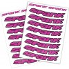 Spank Bikes Spank Rim Stickies, súpravy nálepiek na ráfiky ružové