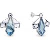 Náušnice modré sa Swarovski Elements Falena KDF47313AQC Aqua