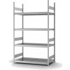 Regál so širokými policami z ocele, základné pole, 4 úrovne, police š 1500mm, 1570x635x2500 mm