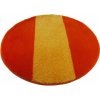 ROUTNER Kúpeľňová predložka ATHENA Oranžová 10305 - Oranžová / Kruh Ø 90 cm 10305