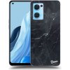 Picasee silikónový čierny obal pre OPPO Reno 7 5G - Black marble