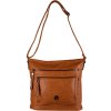 CATIA dámska crossbody koženková kabelka Svetlohnedá