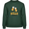AWDis Sweat Mikina - Dizajn - Čas na Pivo - Fľašková zelená - M - Dámske