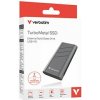 SSD Externí Verbatim TurboMetal SSD, 32022, 2000GB, Nero Backup, Stříbrná, obsahuje USB C, M.2, USB C