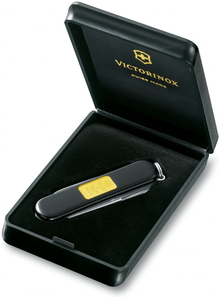 Victorinox Classic so zlatým ingotom