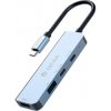 Devia USB-C Hub Leopard Series 4-in-1 EC700 - Deep Gray 6938595386244