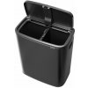 Tmavosivý dotykový oceľový odpadkový kôš na triedený odpad 60 l Bo Touch Bin – Brabantia