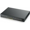 Zyxel GS1900-24EP, 24-port GbE L2, 12 Port PoE Smart Switch, rackmount, 130 Watt