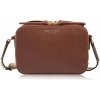 Paolo Peruzzi kabelka kabelka cez rameno z pravej kože, hnedá