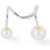 Tiniana Stříbrné naušnice s pravou perlou za ucho
