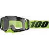 100% Armega Neon Yellow, mtb okuliare - Clear Lens