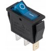 Prepínač kolískový 3pin 230V modrý
