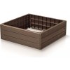 Prosperplast Vyvýšený záhon BASE WOODY hnedý 75,6 cm