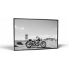 Motorky Osamelá motorka Harley Davidson | Obraz Vintessia v ráme Rozmery obdĺžnik: 40x60, Rám: Čierny matný-alu