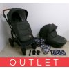 KINDERKRAFT SELECT Kočík kombinovaný Prime 2v1 Black, Premium 2025