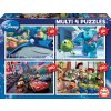 EDUCA Puzzle Disney Pixar Mix 4v1 (50,80,100,150 dílků)