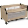 CARETERO Cestovná postieľka so sťahovacou bočnícou, ESTI - béžová, hnědá