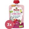 3x HOLLE Bio-Organic Zebra Beet ovocné pyré jablko, banán a červená repa, 100 g (6m+)