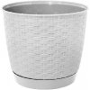 Prosperplast Kvetináč Ratolla Round 22 cm biely