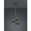 TRIO 302000342 Pure Závesné svietidlo 400mm E14 3X28W Antracitová, dymová