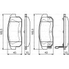 BOSCH Sada brzdových platničiek kotúčovej brzdy 0986494223