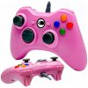 Bezdrôtový ovládač, káblový pre konzolu Microsoft Xbox 360 ružový