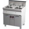 Fritéza plynová dvojitá 0,8 kW/l, 15+15 l s podstavbou REDFOX - FE 70/80 G