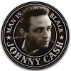 Plechová ceduľa Johnny Cash - Man in Black round 30cm