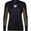 Fox Racing Fox W Defend Ls Park, dámsky cyklistický dres - Black Veľkosť: XS