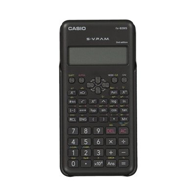 Casio kalkulačka FX 82 MS 2E, čierna, školská, s dvojriadkovým displejom