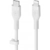 Belkin CAA009bt3MWH Boost Charge USB-C - lightning silikónový, 3m, bílý