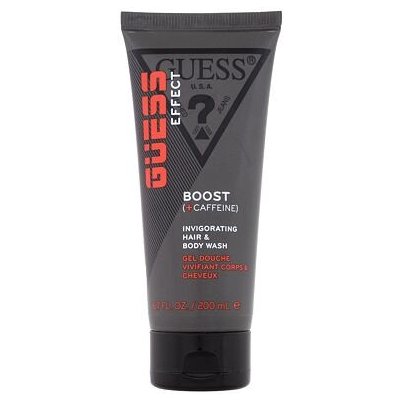 GUESS Grooming Effect Invigorating Hair & Body Wash povzbuzující sprchový gel s kofeinem na tělo a vlasy 200 ml pro muže