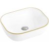 MEXEN - Mirabel umývadlo na dosku 50x40 cm biela / zlatá 22115005