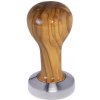 Buna café tamper, oliva, lak, 51 mm, nerez mat, plochý