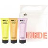 Nudestix Nudeskin Nudeskin odličovací a čistiaci balzam na tvár 60 ml + Nudeskin hydratačný krém na tvár na deň aj noc 60 ml + Nudeskin rozjasňujúci peeling na tvár 60 ml + kozmetická taštička