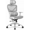 Kancelárske sivo-biele kreslo HELLS CHAIR HC- 1056, HC__5905496912491