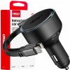 AMiO Nabíjačka do auta výsuvná C kábel + lightning kábel + USB C port 12/24V 60W 04370