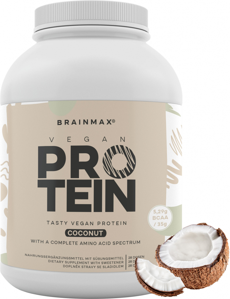 BrainMax Pure Veganský proteín BIO, 1000 g