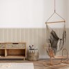 Zamatový čalúnený panel - Obdĺžnik - 100x20cm Farba: Krémová
