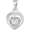 Soliter Romantický prívesok z bieleho zlata Srdce 246 001 00471 07