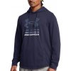 Mikina s kapucňou Under Armour UA Rival Terry Graphic Hood-BLU 1386047-411 Veľkosť XL